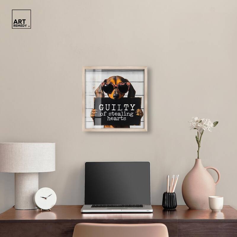 Guilty of Stealing Hearts Shadowbox by Art Remedy