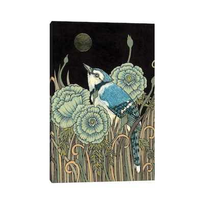 iCanvas "Blue Jay" by Anita Inverarity Canvas Print