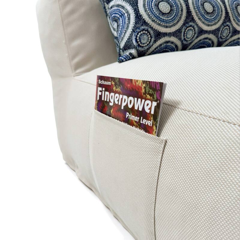 1-Piece Outdoor Bean Bag Chaise Lounge with Pillow - N/A