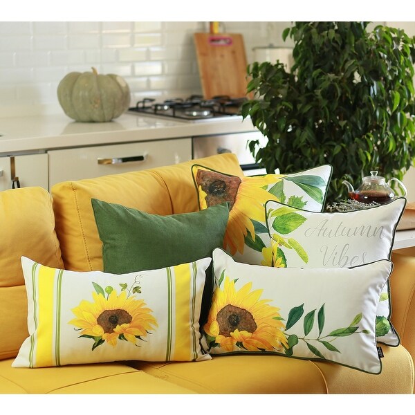 Fall Season Autumn Vibes Throw Pillow Covers 18 x18 Set of 4