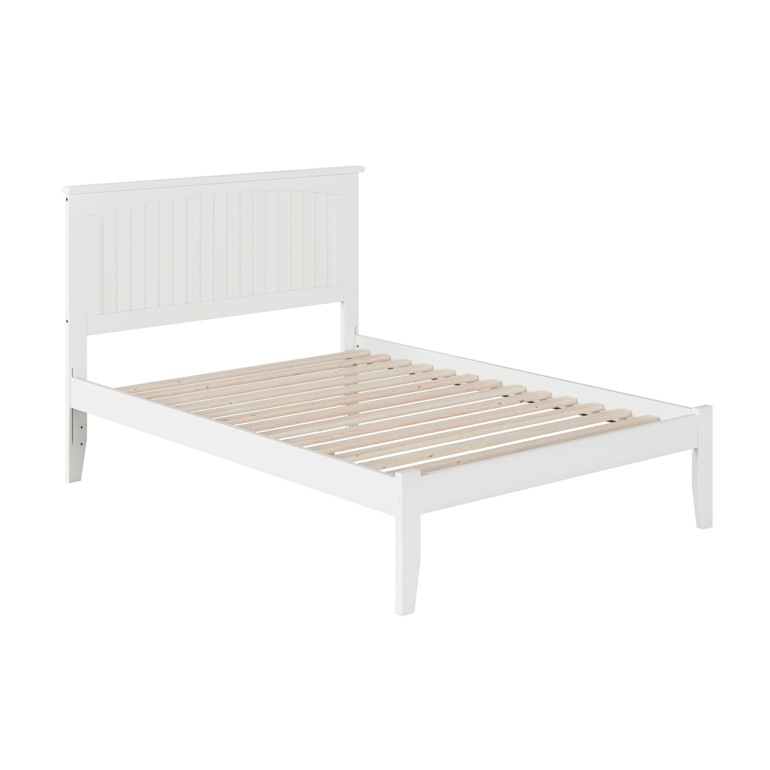 Chic Platform Bed - Solid Hardwood Design - Open Footboard - Sturdy Wood Frame - Spacious Bedroom Furniture
