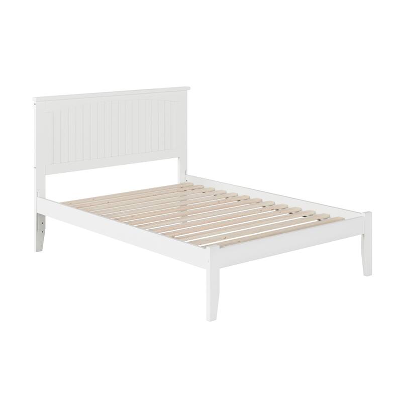 Chic Platform Bed - Solid Hardwood Design - Open Footboard - Sturdy Wood Frame - Spacious Bedroom Furniture
