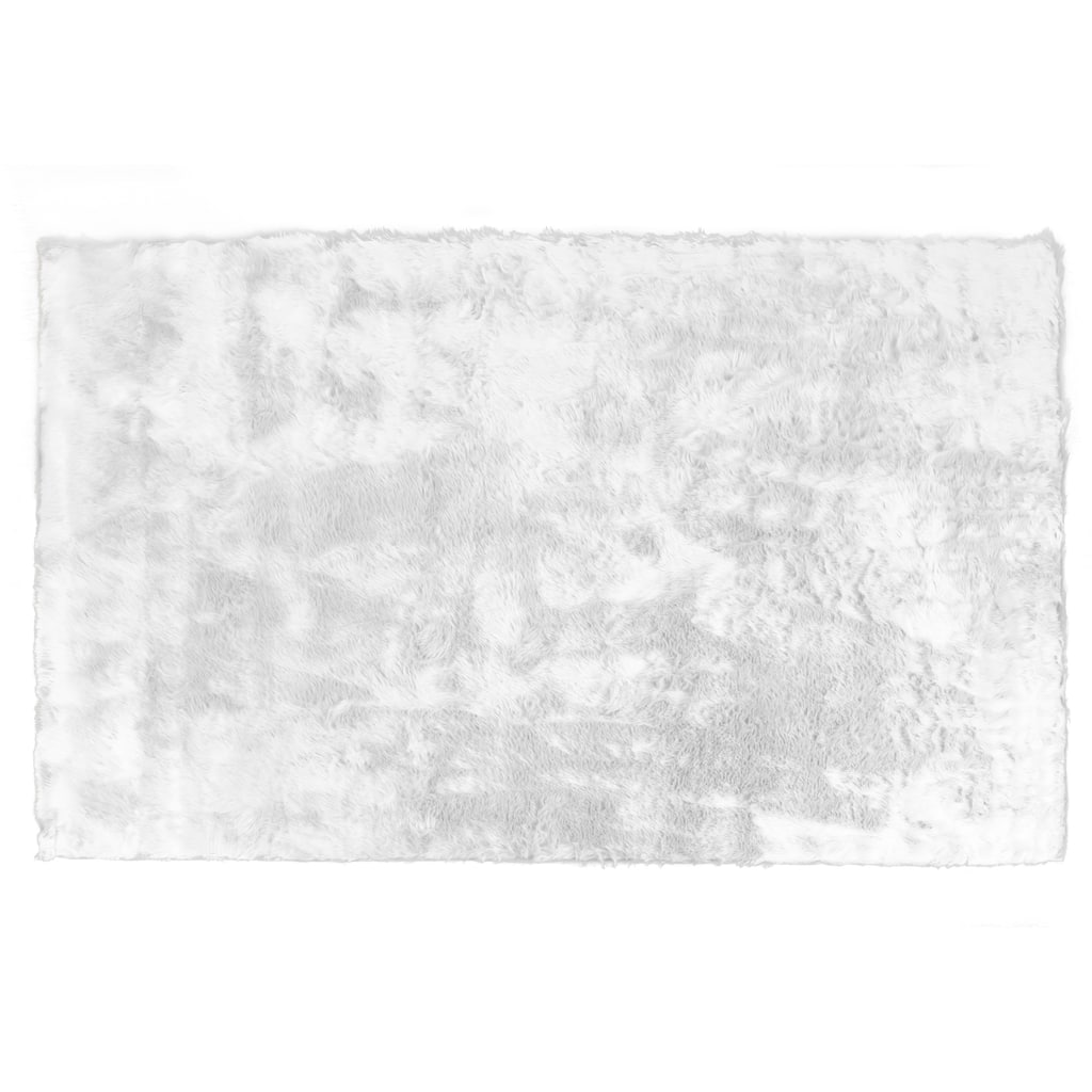 Auriel Faux Sheepskin imitative Fur Area Rug White Rectangular 5x8 - 5' x 8' - 5' x 8'