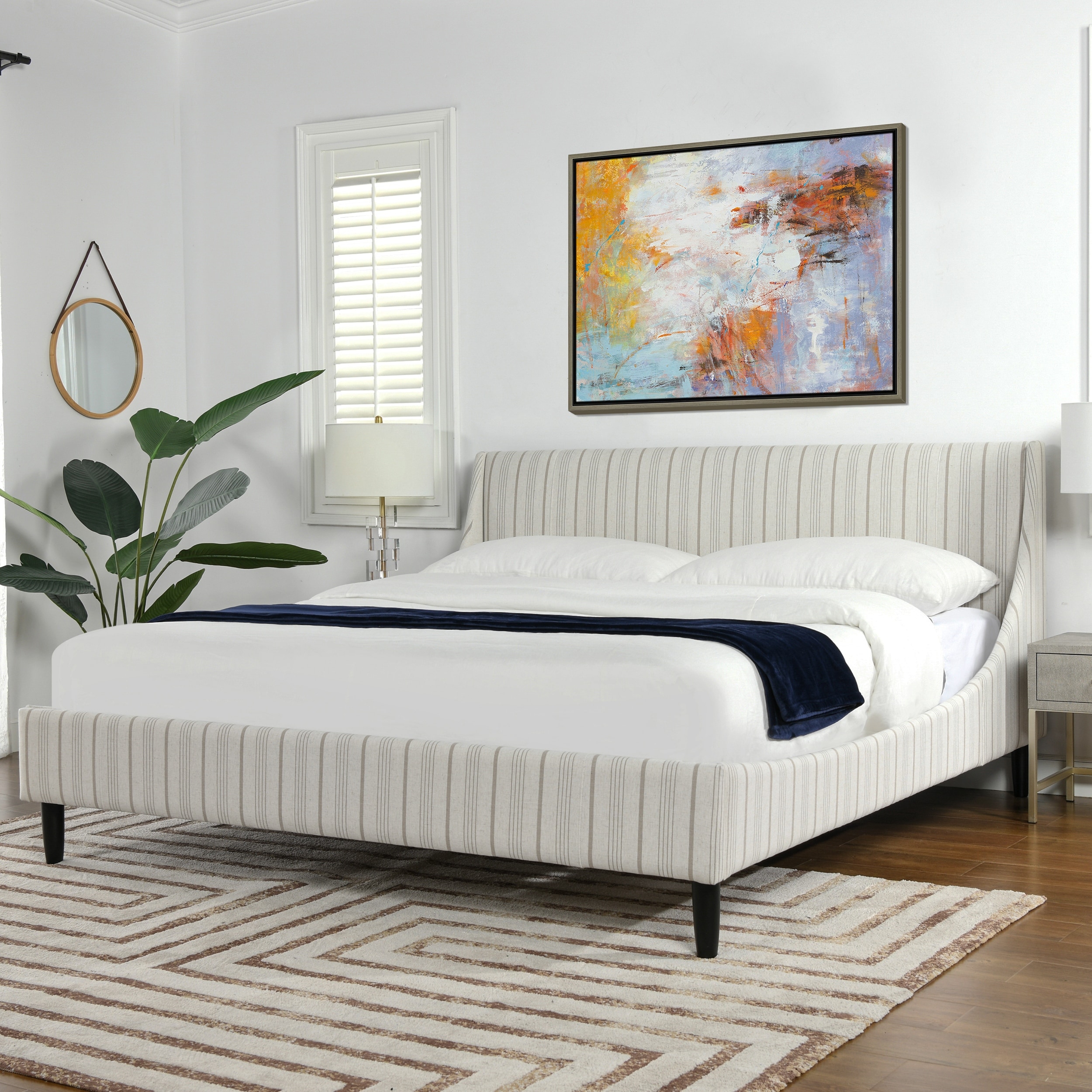 Aspen upholstered online platform bed