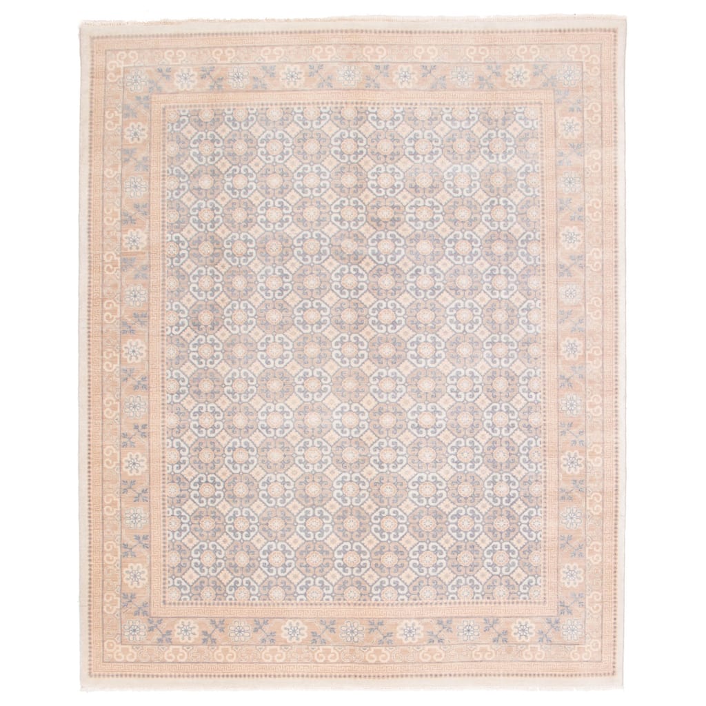 ECARPETGALLERY Hand-knotted 18 Of 20 Pak Finest Mamluk Grey Wool Rug - 8'2 x 10'0