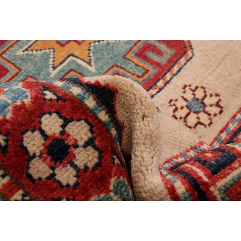 ECARPETGALLERY Hand-knotted Uzbek Ghazni Ivory Wool Rug - 2'9 x 9'6