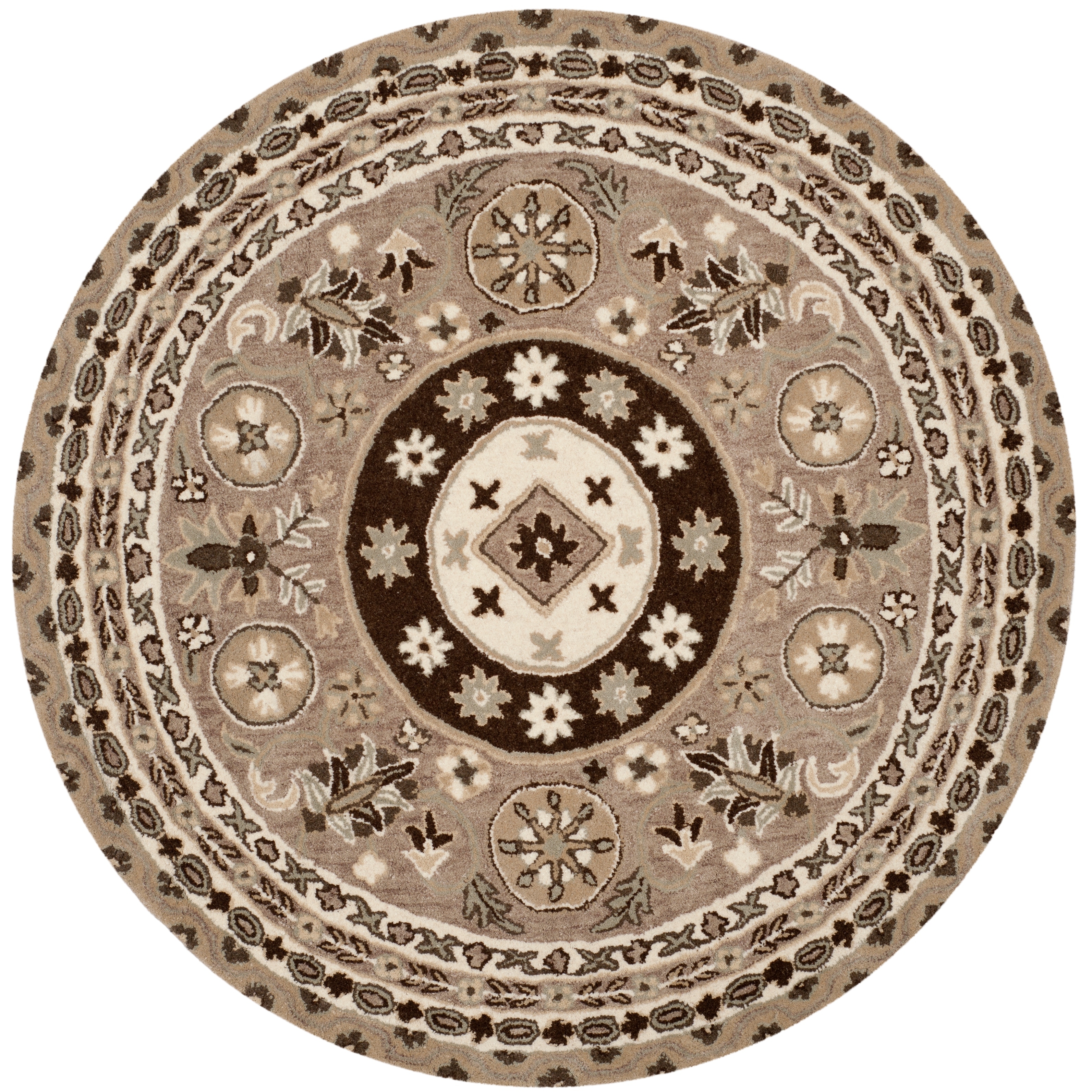 SAFAVIEH Handmade Bella Debbie Modern Floral Wool Rug