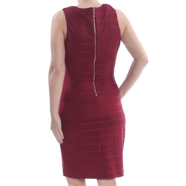 guess burgundy dress