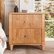 preview thumbnail 5 of 116, Wood NightStand with Metal Handle