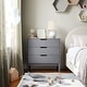 preview thumbnail 11 of 18, Wooden 3-Drawer Dresser with Smooth Bearing Slides for Kids Bedroom Gray