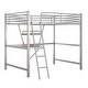 preview thumbnail 9 of 15, Full Size Loft Metal&MDF Bed with Desk and Shelf