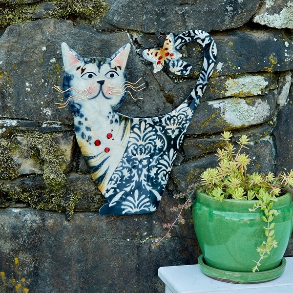 Cat White and Black Garden Decoration - 11 x 1 x 14. Opens flyout.