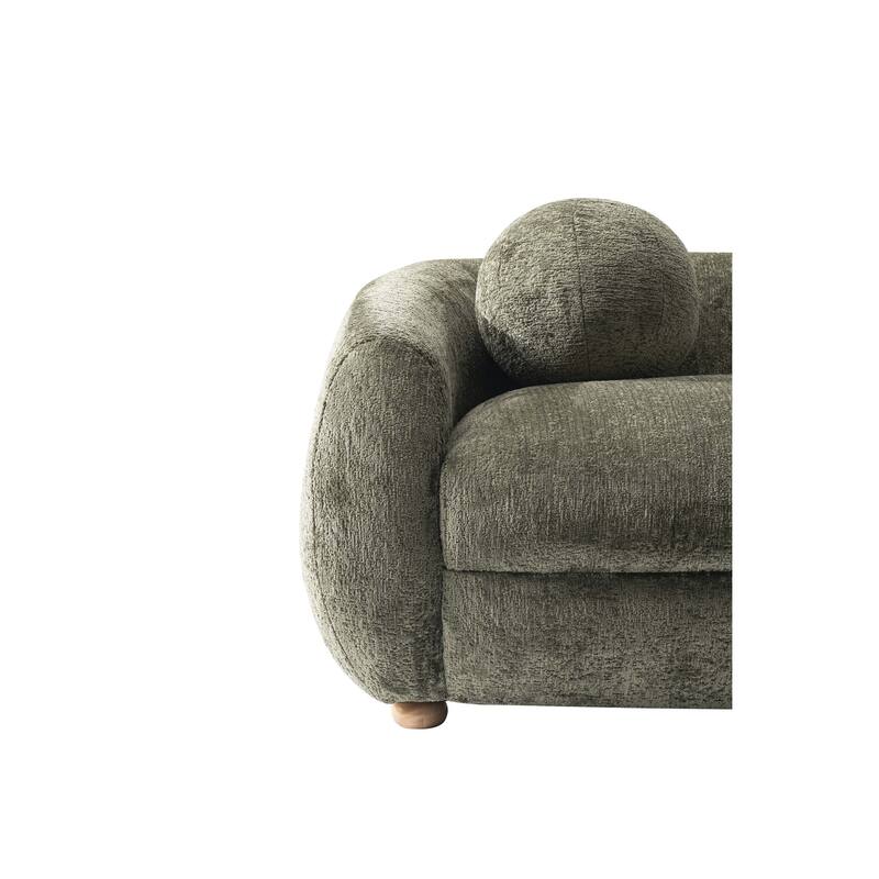 Manhattan Comfort Modern Tribeca Chenille 85.8 Inch Sofa