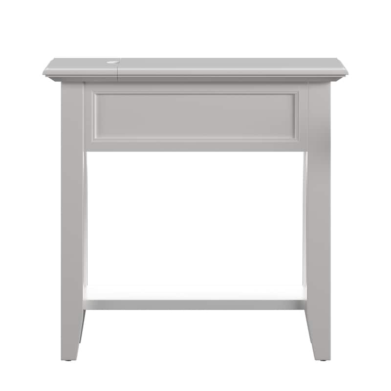 Zayden 1-drawer Side Table with Charging Station by iNSPIRE Q Bold