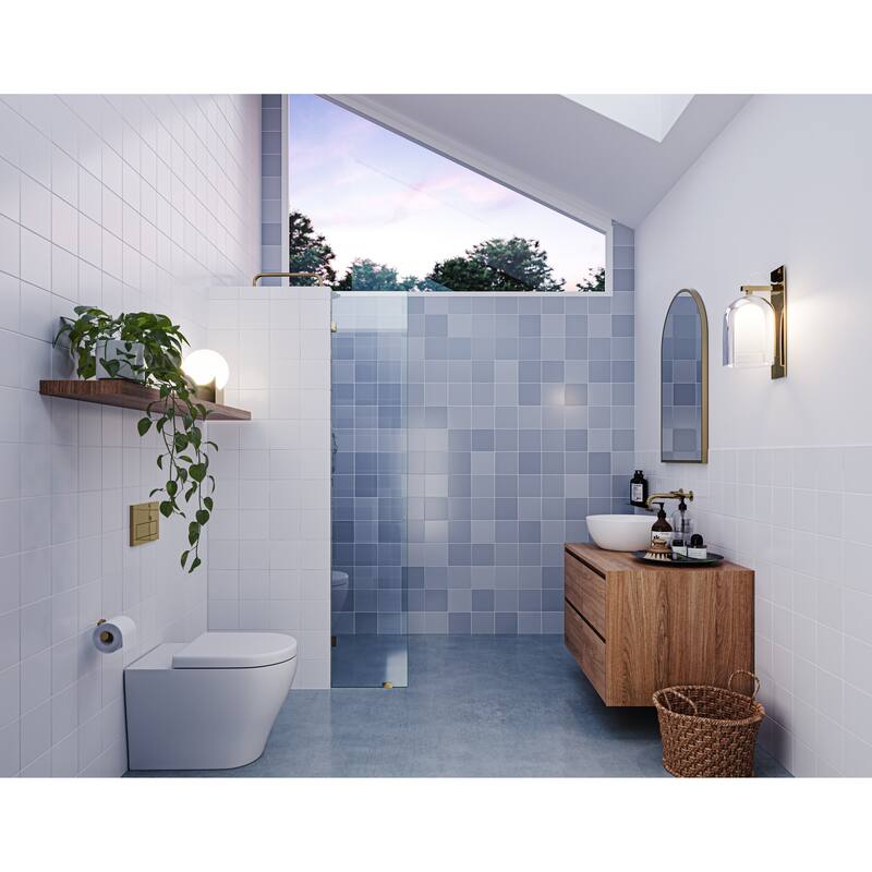 Glass Warehouse 78" x 10.5" Frameless Shower Door - Single Fixed Panel
