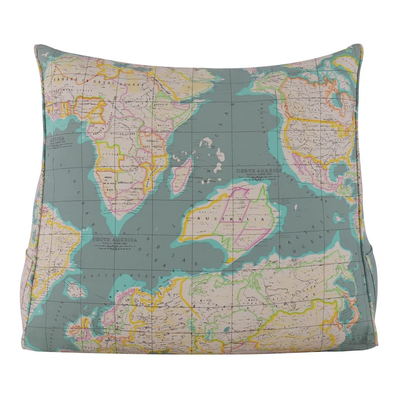 Kids Bed Rest Wedge Throw Pillow Decorative Sofa Back Support