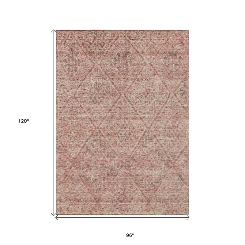 HomeRoots Moroccan Transitional Rectangle Outdoor Rug