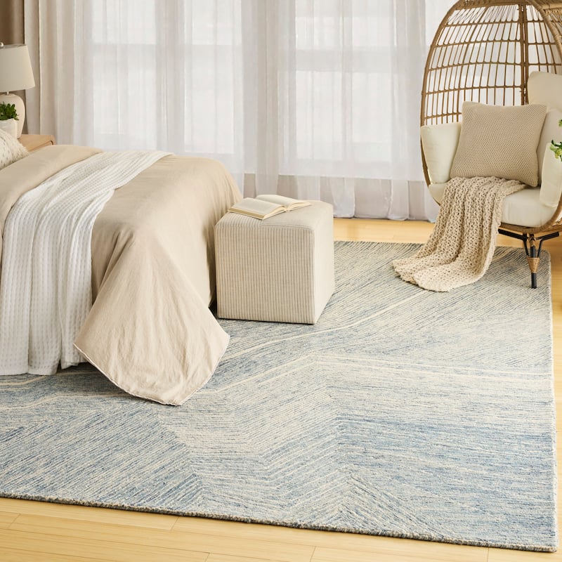 DKNY Pure Angles Indoor only Abstract Area Rug