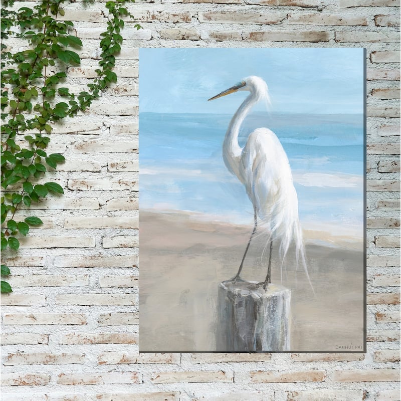 Egret Portrait All Weather Outdoor Wall Décor
