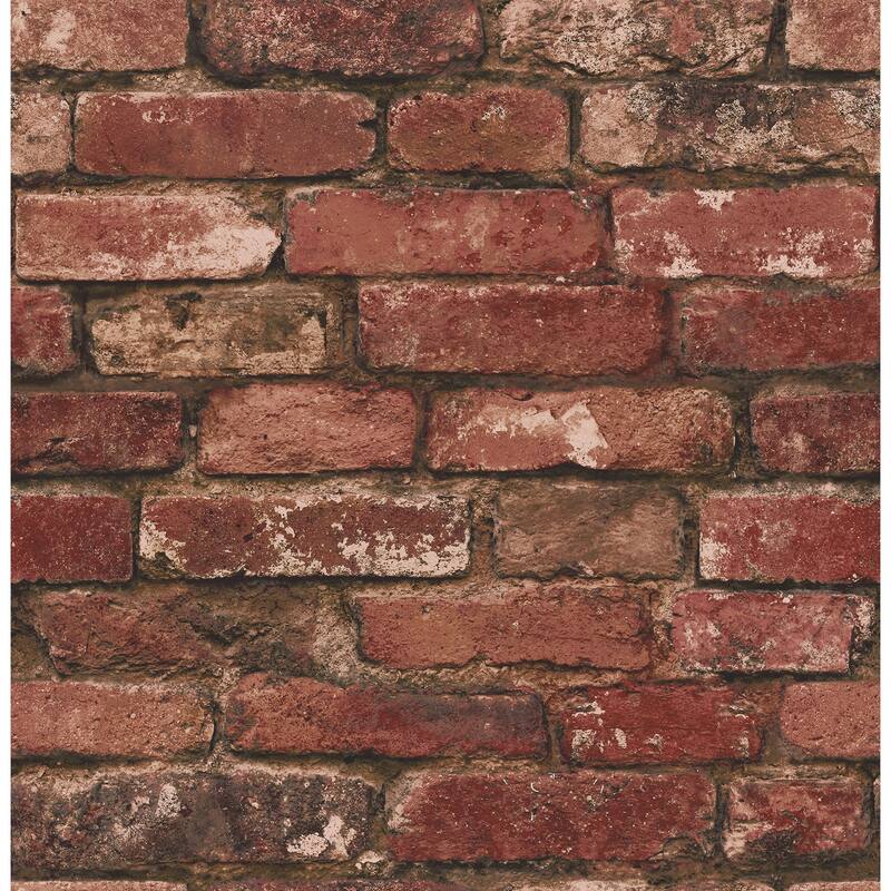 Fine Decor Davis Red Rustic Brick Wallpaper
