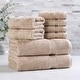 preview thumbnail 42 of 138, Superior Heritage Egyptian Cotton Absorbent 8-Piece Towel Set Taupe