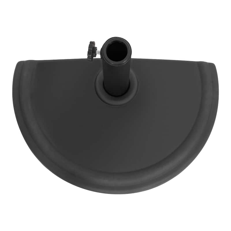 Patio 17.7’’ Half Round Umbrella Base, Weight Up to 20.9 LBS