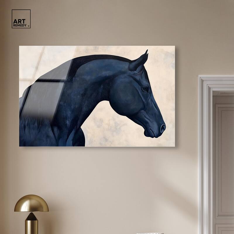 Blue Horse II Acrylic by Art Remedy, Ready to Hang