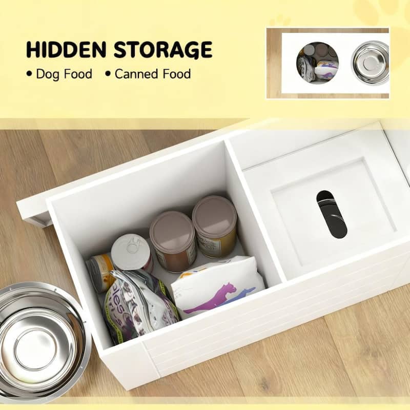 Pet Bowls with Slow Feeder Mat