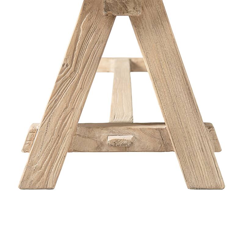 Jennifer Taylor Home Hawthorne 72" Reclaimed Elm Trestle Dining Bench