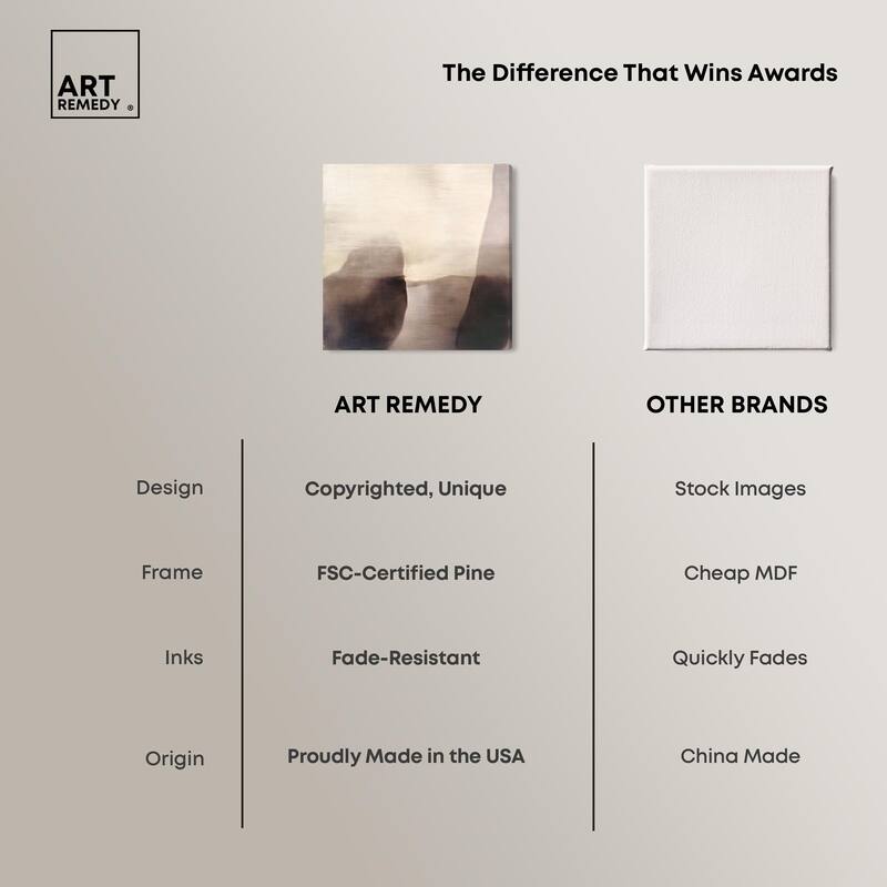 Pale Taupe II Canvas by Art Remedy, Gallery Wrapped