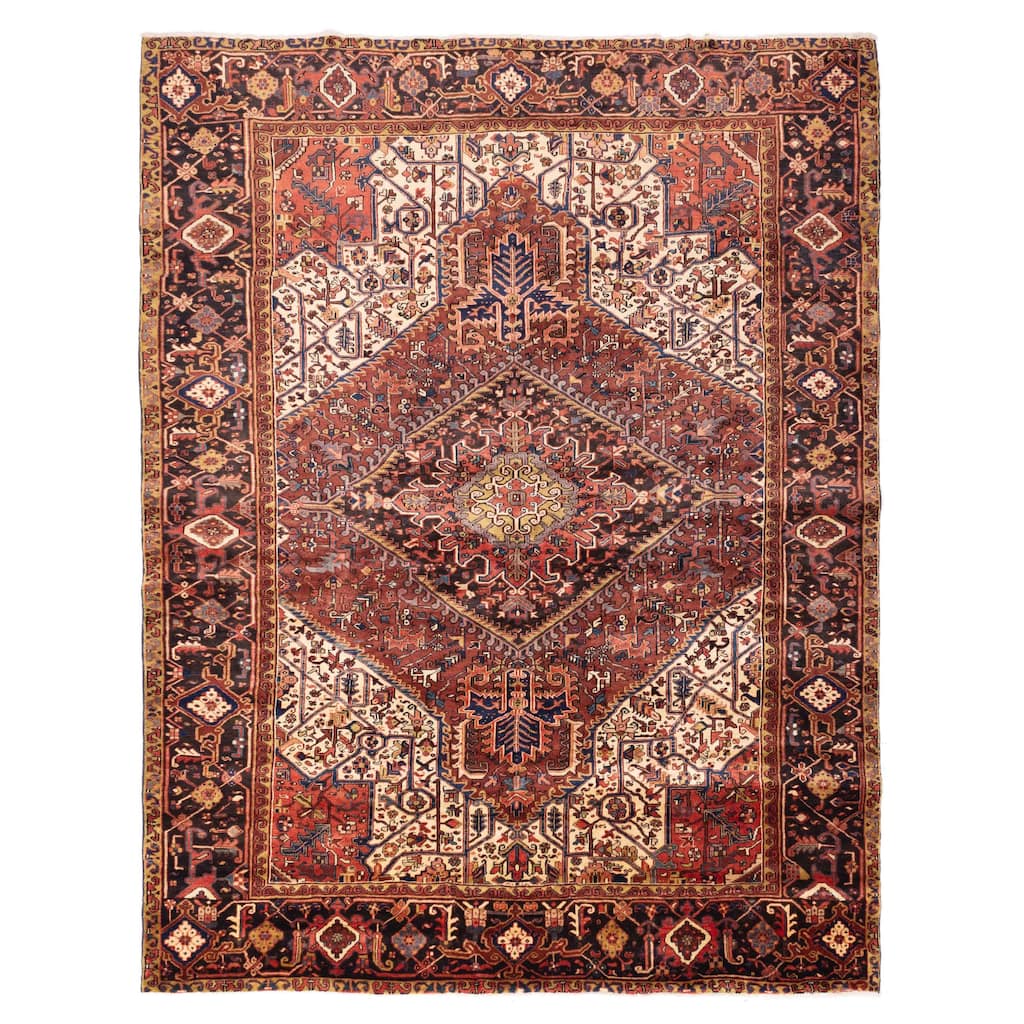 ECARPETGALLERY Hand-knotted Sarabi Dark Copper Wool Rug - 9'7 x 12'3