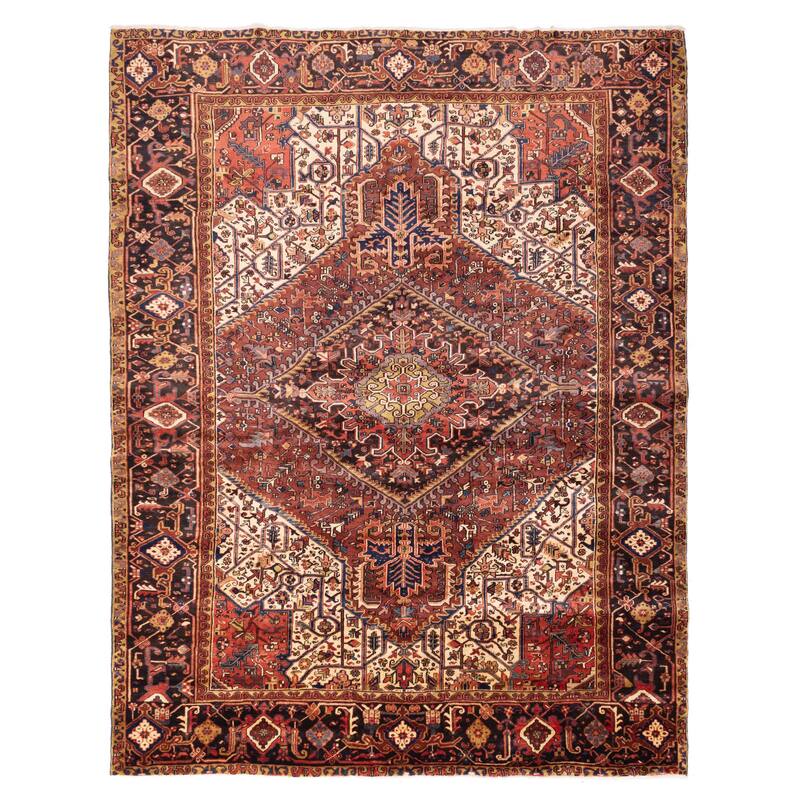 ECARPETGALLERY Hand-knotted Sarabi Dark Copper Wool Rug - 9'7 x 12'3