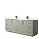 Option Light Green,Black Trim,Carrara Cultured Marble Top