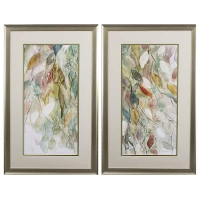 Rainy Cascade S/2 Framed Art Under glass