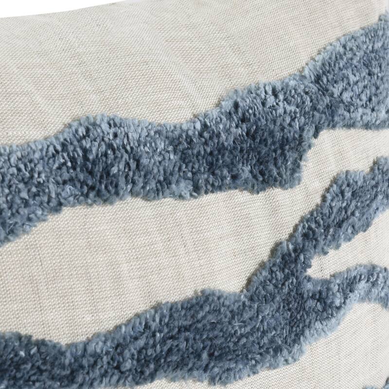 Villa by Classic Home Passage 22" Belgian Linen Blend Throw Pillow