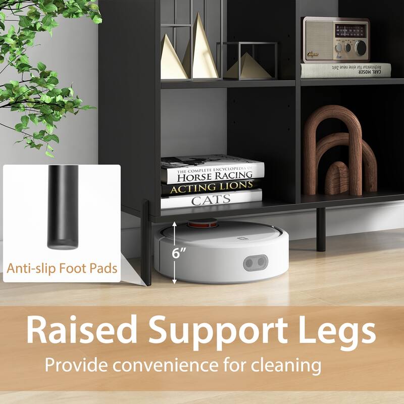 Costway 6 Cube Storage Shelf Organizer Bookcase Square Cubby Cabinet - See Details