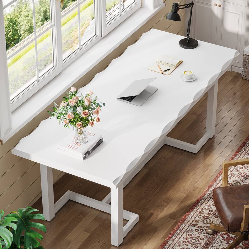 62-inch Rectangular Computer Desk Writing Table for Home Office