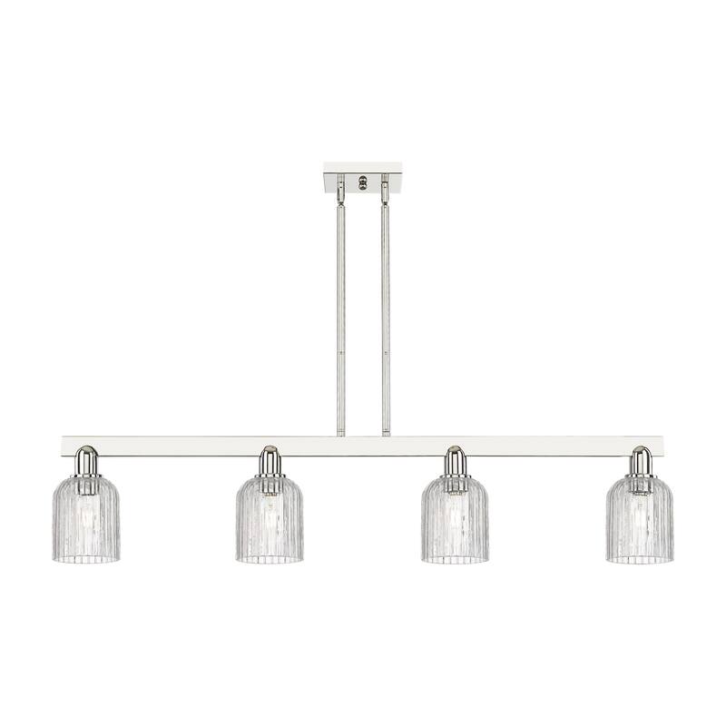 Innovations Lighting 716-4I-10-48 Bridal Veil Linear Bridal Veil 4 - Polished Nickel / Clear