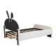 preview thumbnail 18 of 16, Full Size Rabbit-Shaped Platform Bed with Drawers and Storage Pocket