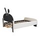 preview thumbnail 44 of 45, Roomfitters Twin/Full Size Velvet Platform Bed with Rabbit-Shaped Headboard, Drawers, Bed-End Storage Pocket