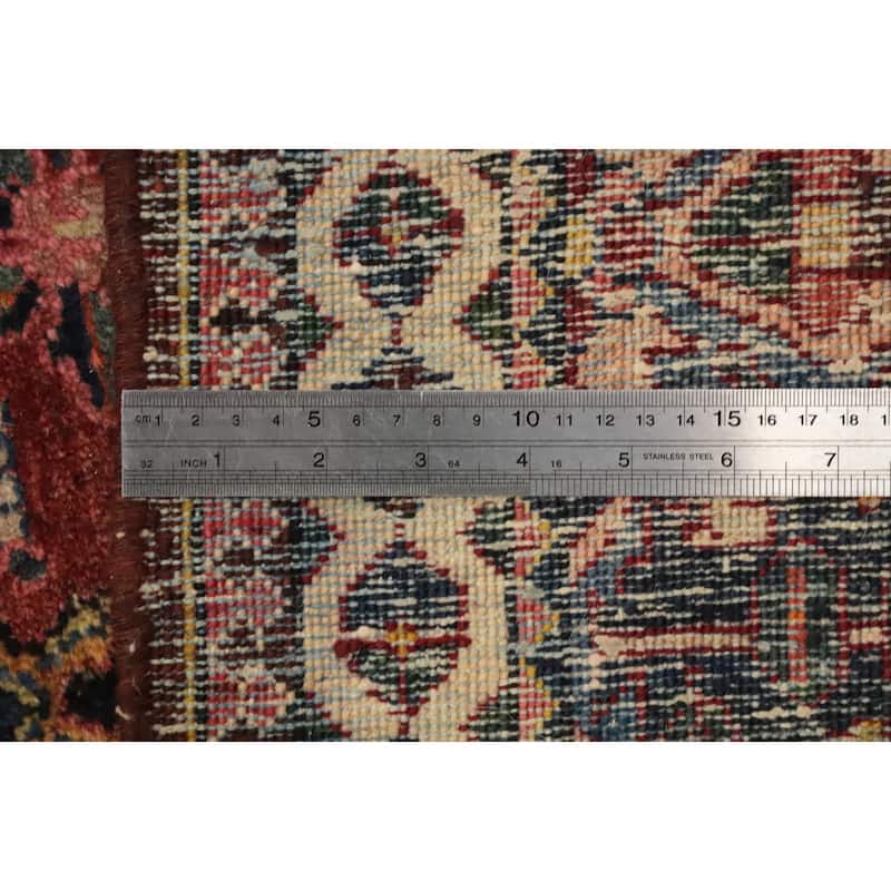 Hand Knotted Oriental 100% Wool Carpet Traditional Floral Multi-Colored Bakhtiari Area Rug - 12' 7'' X 8' 7''