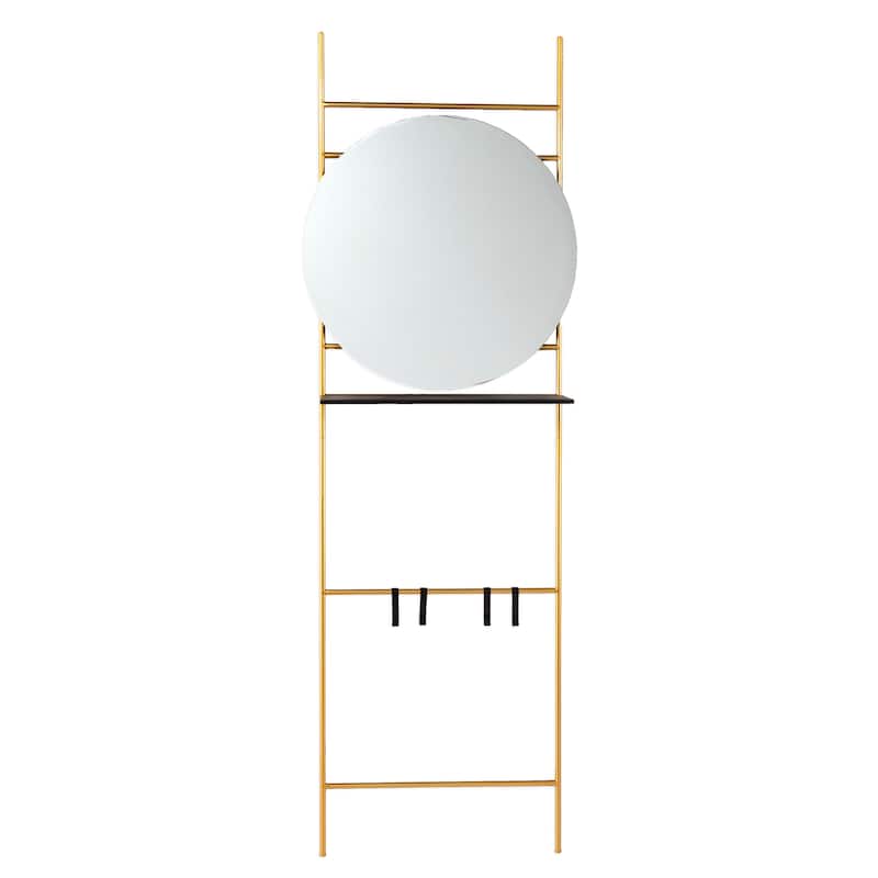 SEI Furniture Marview Contemporary Gold Metal Organizer