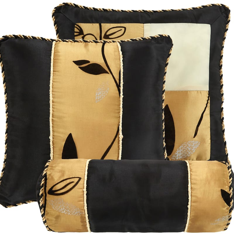 Grand Avenue Pandora Leaf Pattern Corded 6-Piece Comforter Set