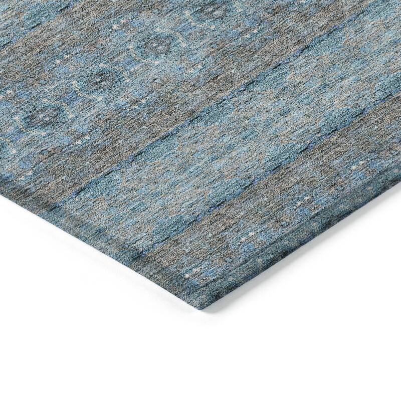 HomeRoots Floral Medallion Transitional Rectangle Outdoor Rug