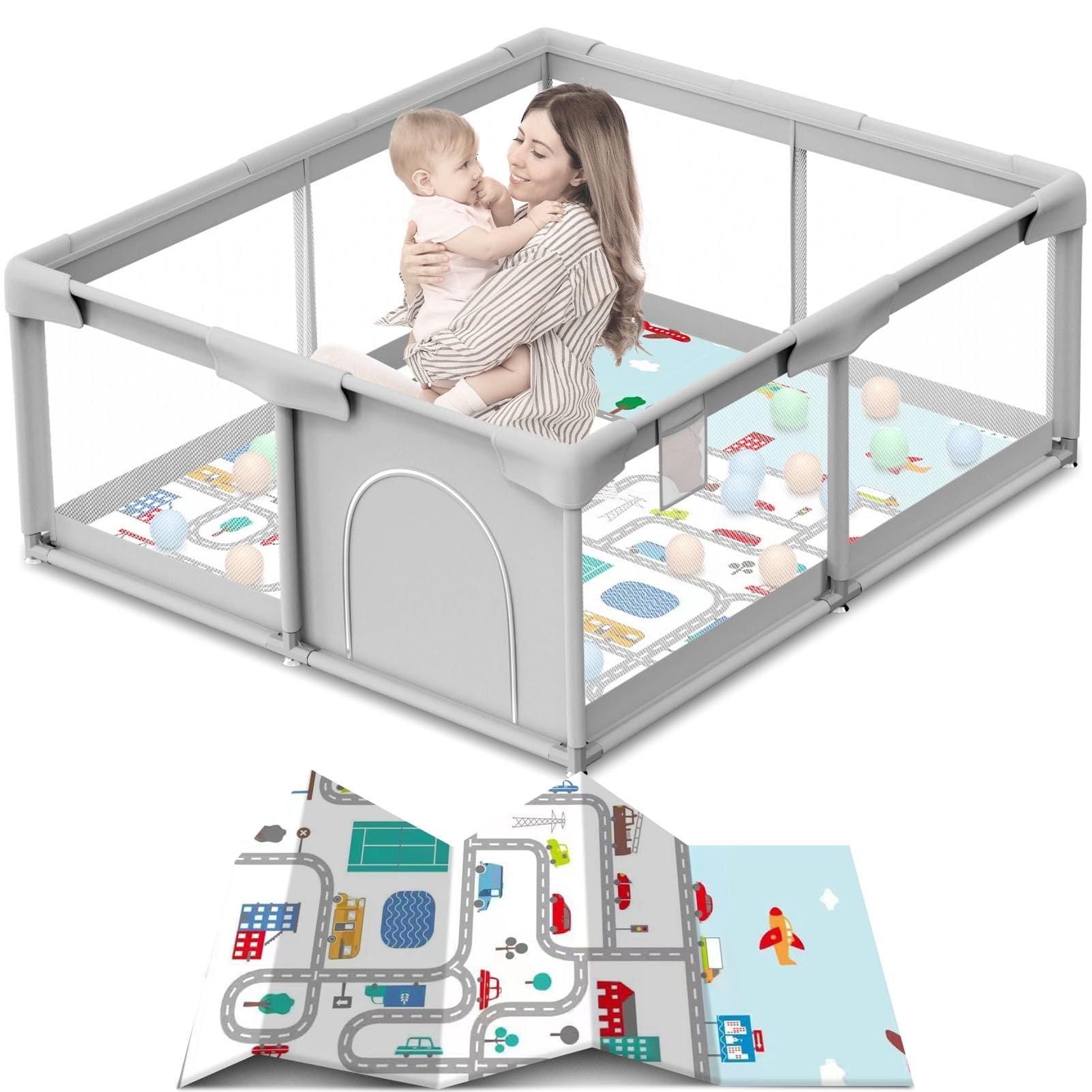Baby Gate Baby Care Play Mat Playpen Hauck Baby Park Stair Safety