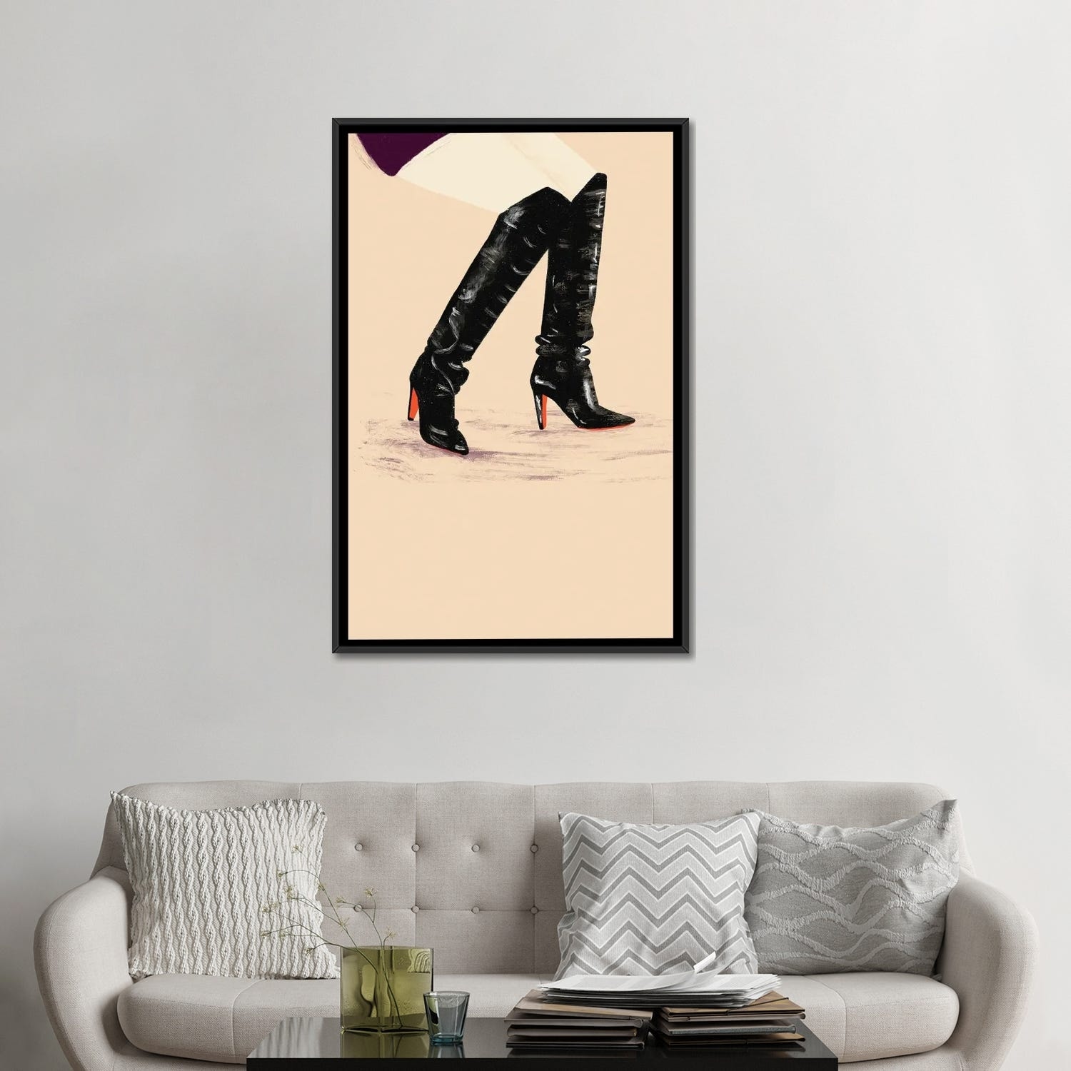 iCanvas Louboutin Boots by Ludivine Josephine - Bed Bath