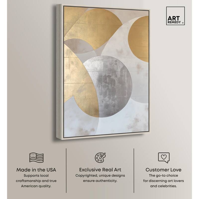 Golden Orb I Canvas by Art Remedy