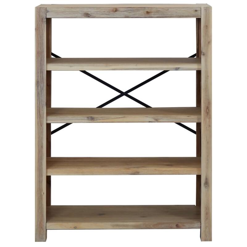 vidaXL 3/4/5/6/7-Tier Bookcase Solid Wood Acacia
