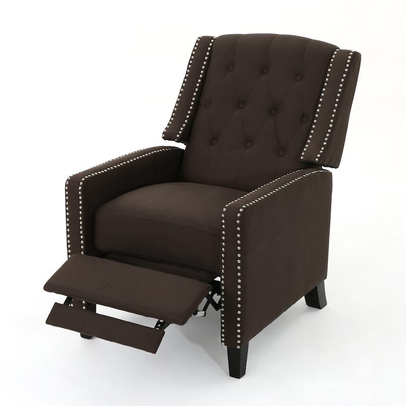 Roomfitters Classic Fabric Push Back Chair, Elegant Recliner for Living Room, Bedroom