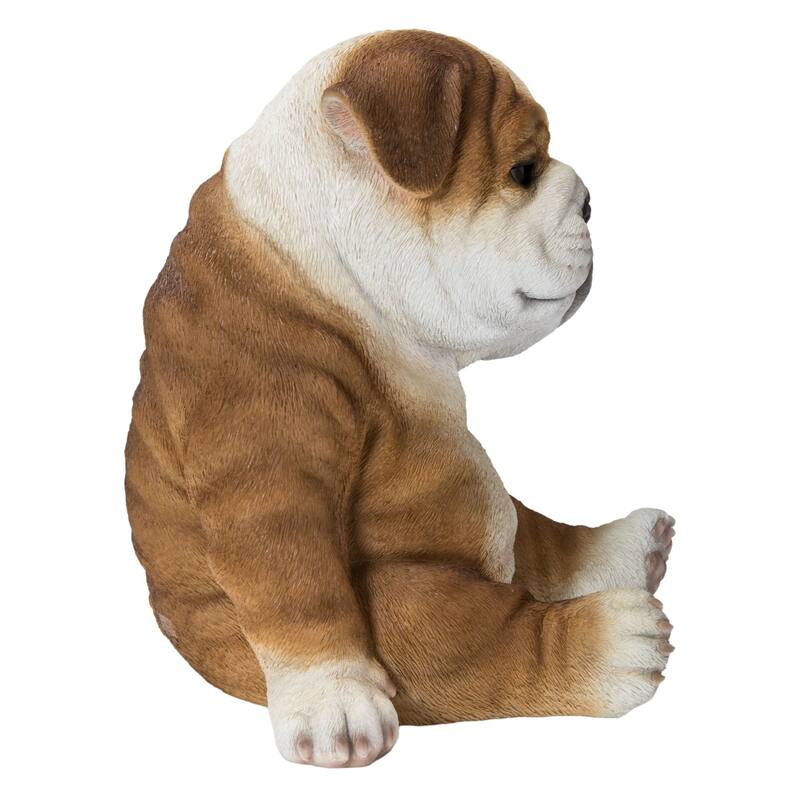 11" Medium Sleepy Bulldog Outdoor Garden Statue